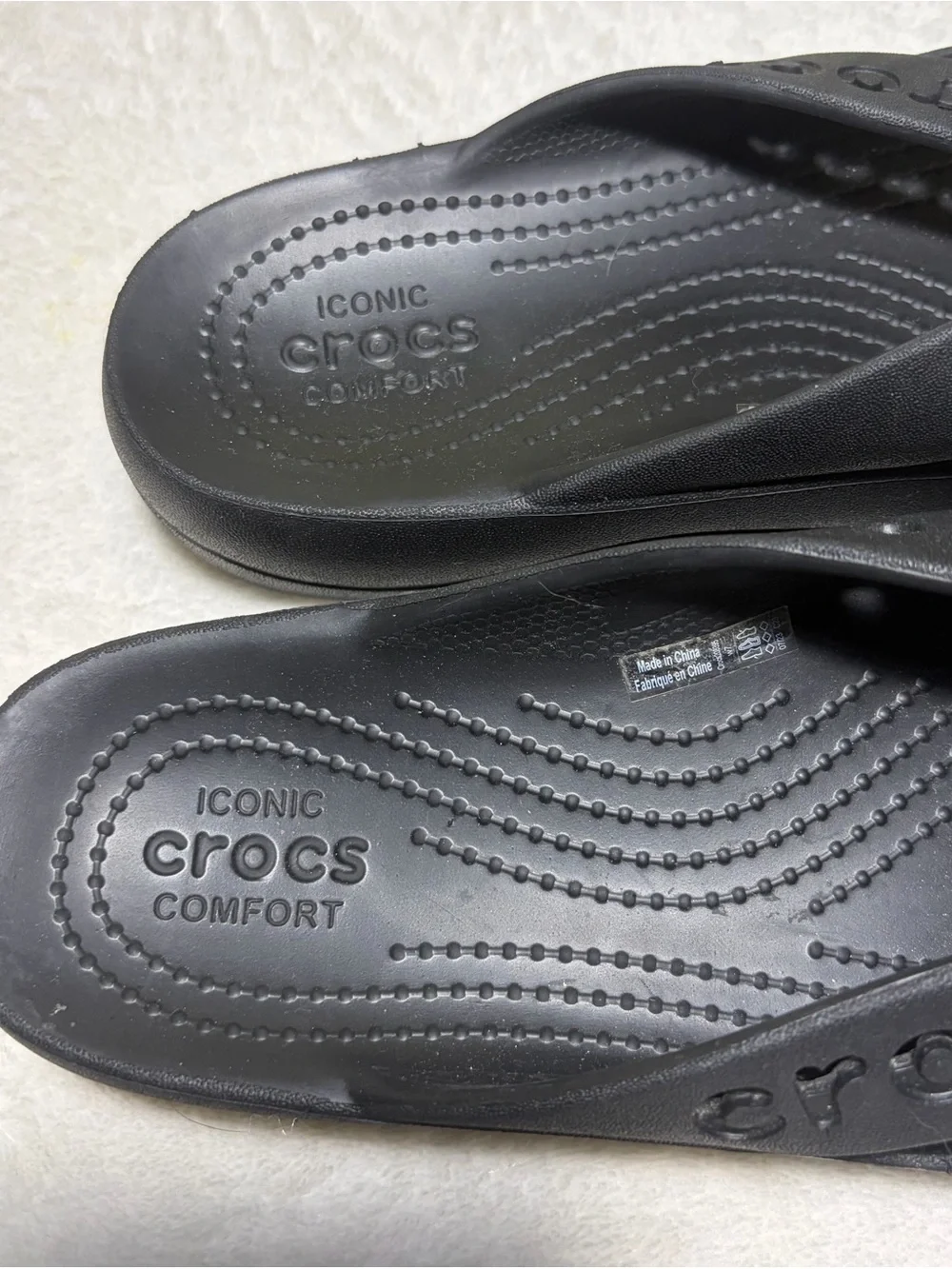 Crocs Women’s Black Slide Sandal - Comfortable Everyday Slip-On Sz 7